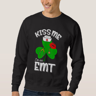 Moletom Engraçado Shamrock Eu sou um Dia de São Patrício E