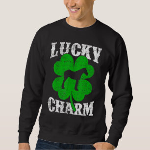 Moletom Engraçado Shamrock Folha Lucky Charm Mule Rua de P