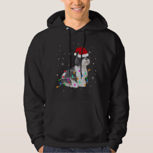 Moletom Engraçado Shih Tzu Natal Luz Oferece Xmas