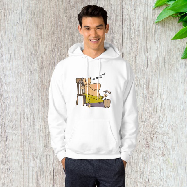 Moletom Engraçado Sleepy Man Napling com Sanduíche (Criador carregado)