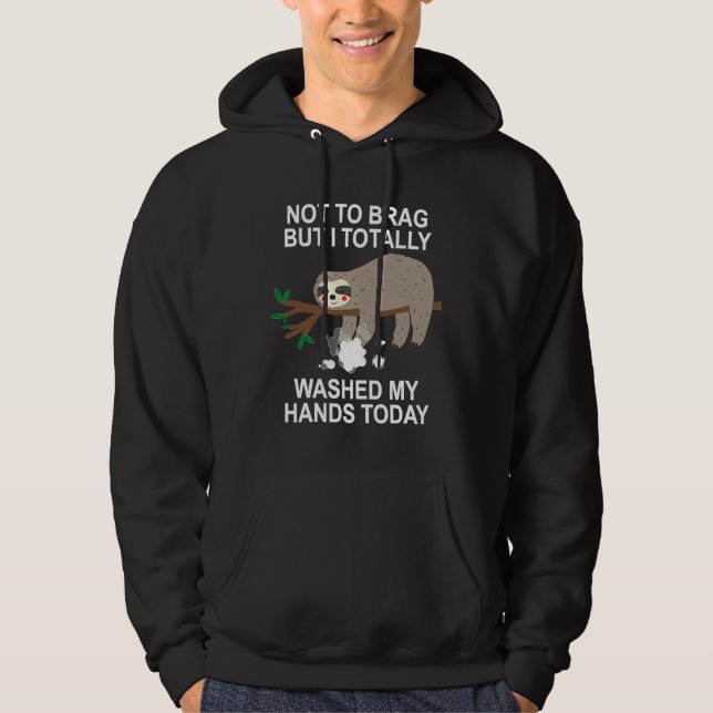 Moletom Engraçado Sloth Não Me Arrastar Totalmente (Frente)