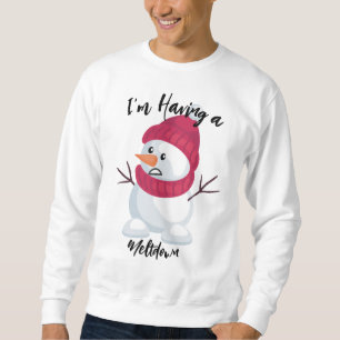 Moletom Engraçado Snowman Sweatshirt - Estou a derreter-me