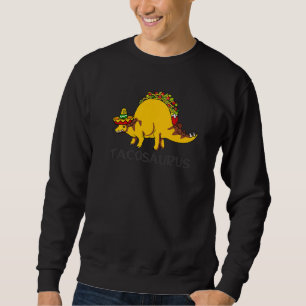 Moletom Engraçado Tacossauro Crianças Mulheres Taco Dinoss