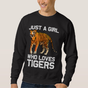 Moletom Engraçado Tiger Girl Mulheres Tiger Amor Wildli