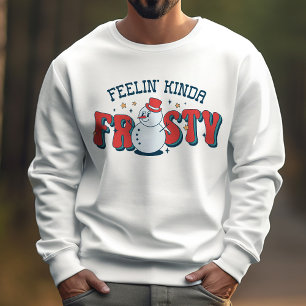 Moletom Engraçado Winter Feelin' Meio Frosty Snowman