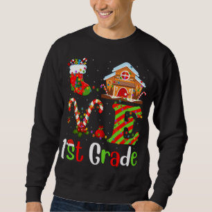 Moletom Engraçado Xmas Lighting Love 1rua Teacher Christm