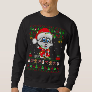 Moletom Engraçado Xmas Luz Feia Papais noeis de Estilo de