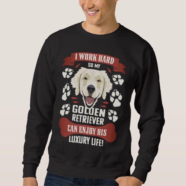 Moletom Enjoy luxury life Golden Retriever (Frente)