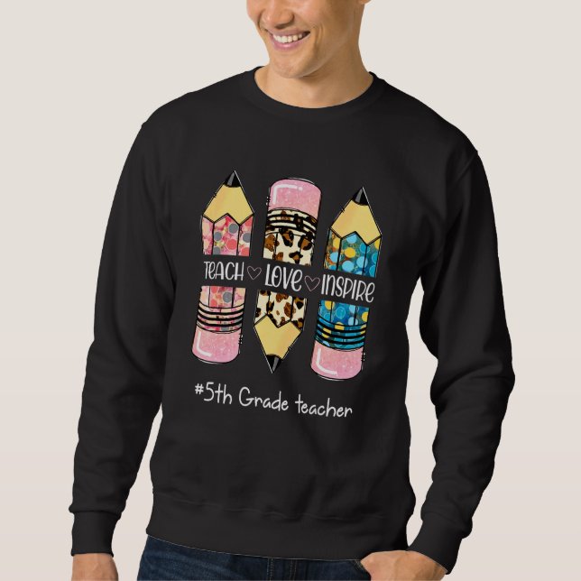 Moletom Ensinar Lápis de Amor Lápis-leopardo 5 Grau T (Frente)