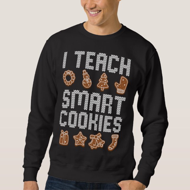 Moletom Ensino Biscoitos Inteligentes Professor de Natal C (Frente)