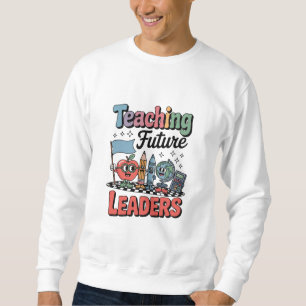 Moletom Ensino Retro Líderes Futuros Professor Groovy