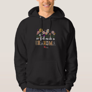 Moletom Então Deus Fez Uma Avó Borboleta Floral Feliz Moça