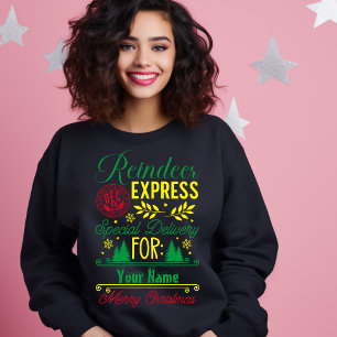 Moletom Entrega especial de Natal para Reindeer Express pa