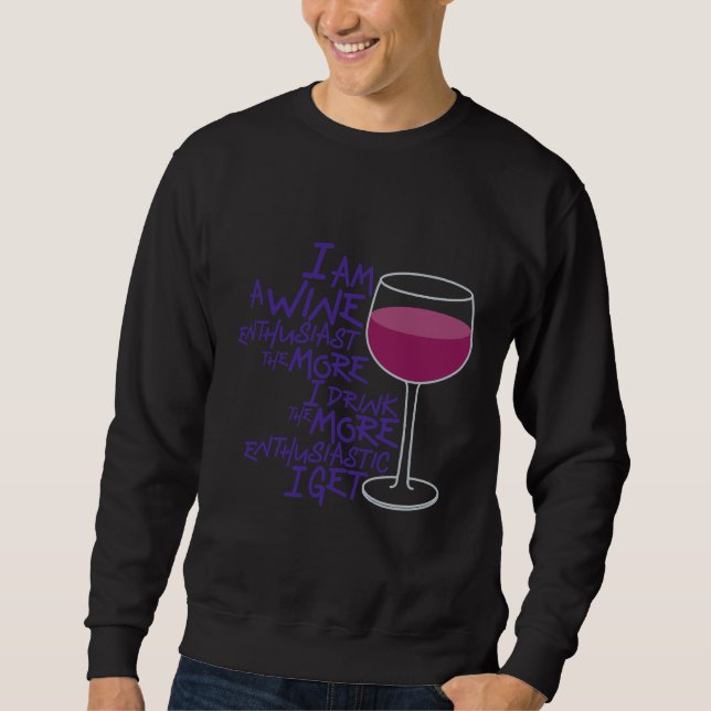 Moletom Entusiasta do Vinho 127 (Frente)