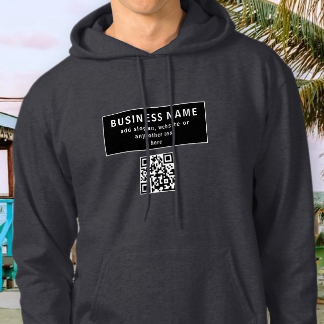 Moletom Enviar código QR ou Logotipo | Moderno (Criador carregado)