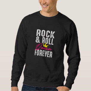 Moletom Envolvimento Engraçado Rock N Roll Queen Para Mulh
