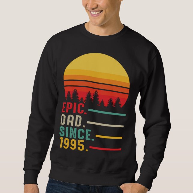Moletom Epic Dad Since 1995 Happy Fathers Day (Frente)