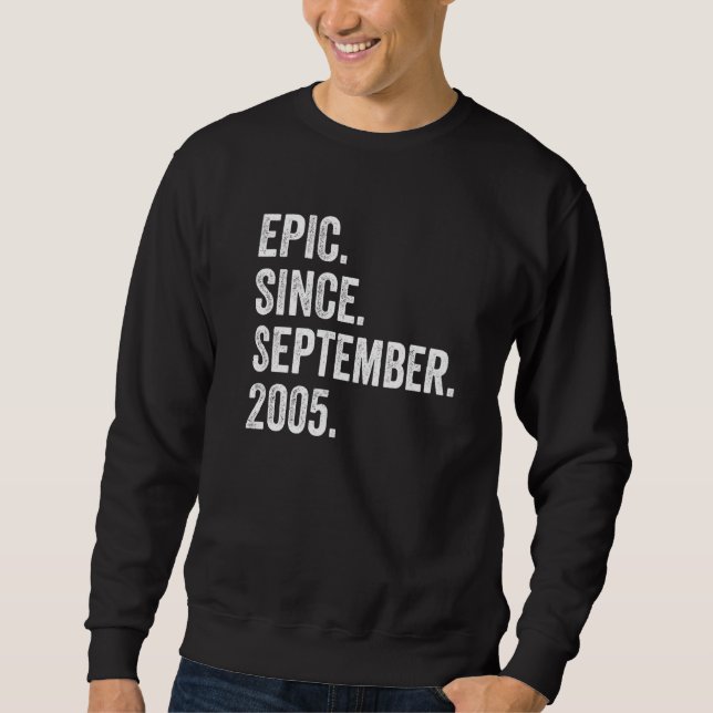Moletom Epic De 17 Anos Desde Setembro De 2005 17º Nascime (Frente)