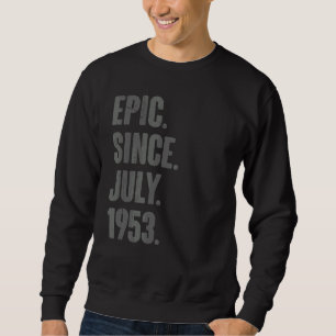 Moletom Epic desde julho de 1953 69 anos 69 anos