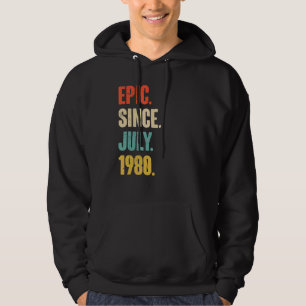 Moletom Epic Desde Julho De 1980 42 Anos De Idade 42 Anos