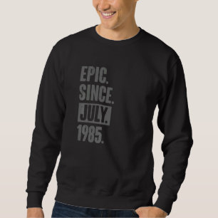 Moletom Epic Desde julho de 1985 37 anos 37 anos