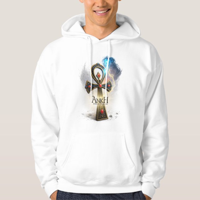 Moletom Epic Egyptian Ankh Hoodie – Fantasy Symbol of Eter (Frente)