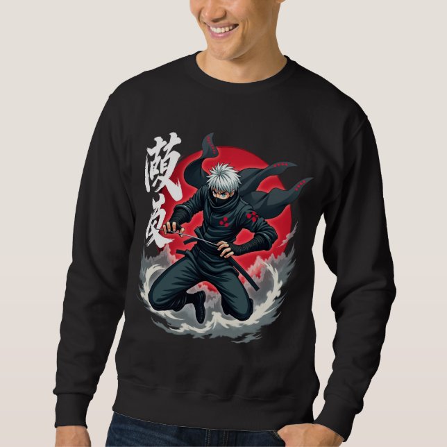 Moletom Epic Ninja Warrior - Japonês Samurai Anime Shinobi (Frente)