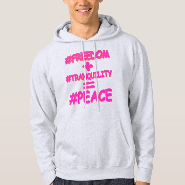 Moletom "EQUAÇÃO DE PAZ" Design. Comprar Agora (Frente)