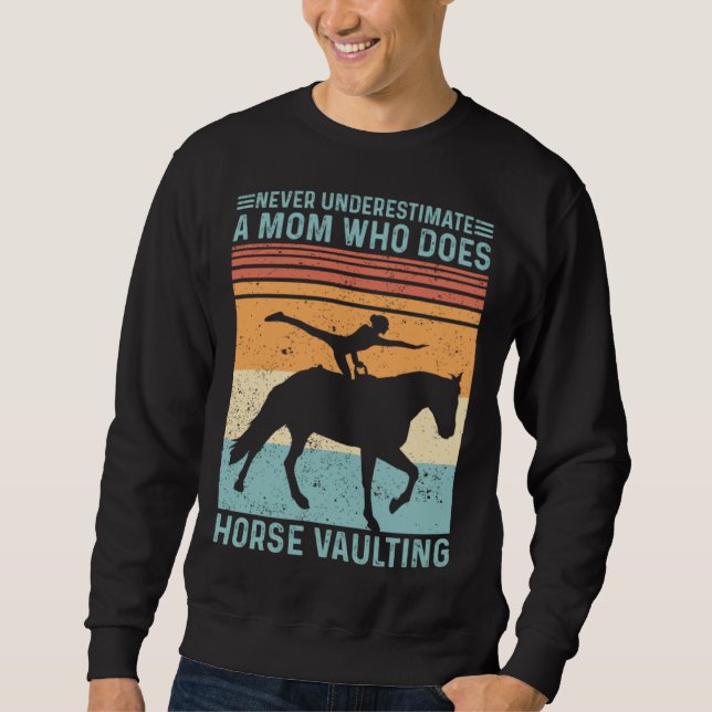 Moletom Equestrian Horse Vaulting Retro (Frente)