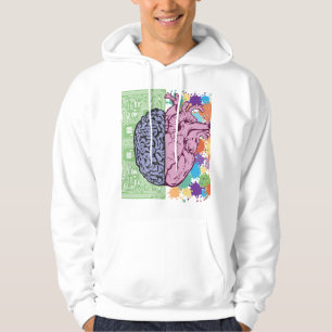 Moletom equilíbrio emocional do coração cerebral
