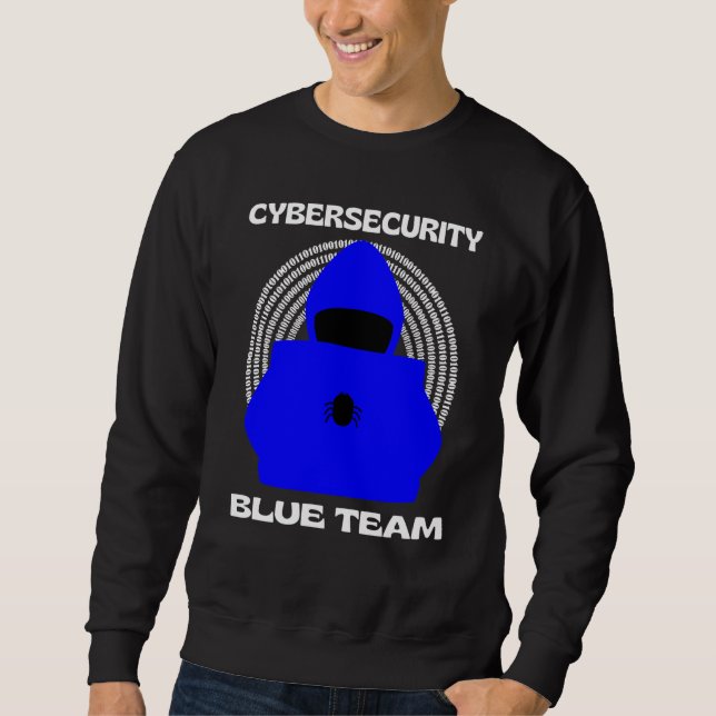Moletom Equipe Azul Ciber Segurança Hacking Hacker Ético C (Frente)