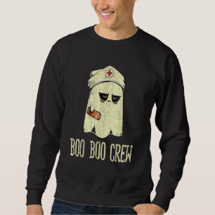 Moletom Equipe Boo Boo Enfermeira Fantasma Roupa de Hallow