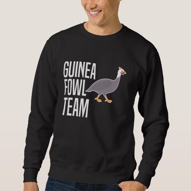 Moletom Equipe de aves de galinha de galinha d'angola (Frente)