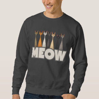 Moletom Equipe de gatos engraçados espiando | Gráfico de h