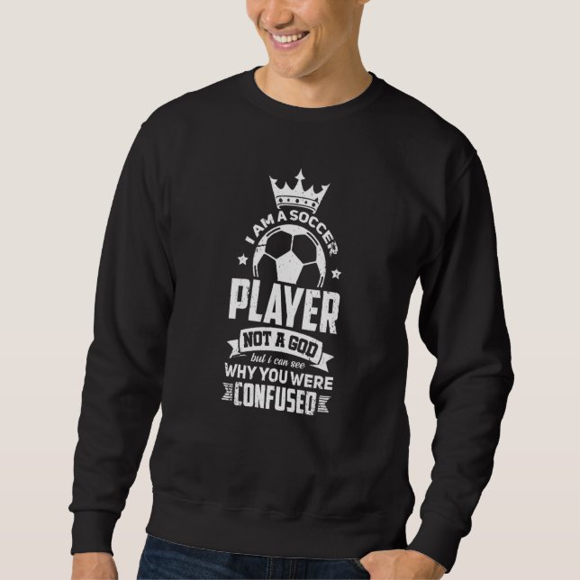 Moletom Equipe De Jogadores De Futebol E Treinador Não É U (Frente)