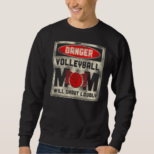 Moletom Equipe de jogadores de vôlei Mãe Vintage Perigo V