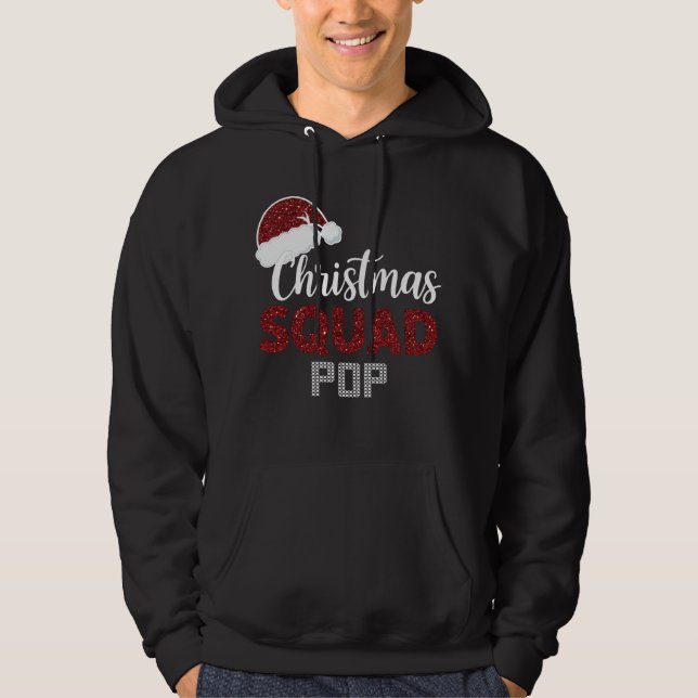 Moletom Equipe de Natal Pop Combinando Roupa de Natal Engr (Frente)