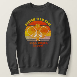 Moletom Equipe de Pickleball de Nome Personalizado da Vint