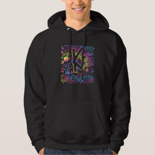 Moletom Equipe de tipografia do jardim de infância Tie Dye