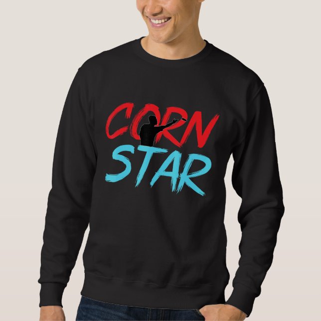 Moletom Equipe do Corn Star Cornhole Player Cornhole (Frente)