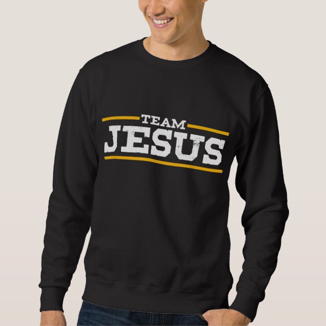 Moletom Equipe Jesus Cristo Católico Cristão Ortodoxo Deus (Frente)