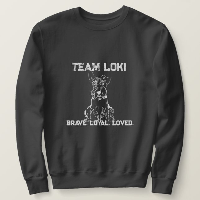 Moletom Equipe Loki Dark Cinza (Frente do Design)
