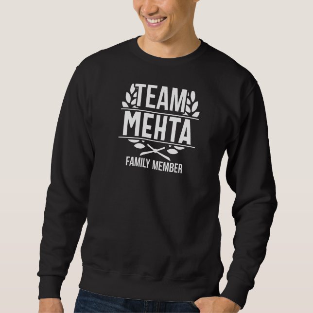 Moletom Equipe Mehta - Orud Membro Da Família Mehta (Frente)