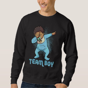 Moletom Equipe Menino Preto Bebê Dab Dança Anúncio Bebê