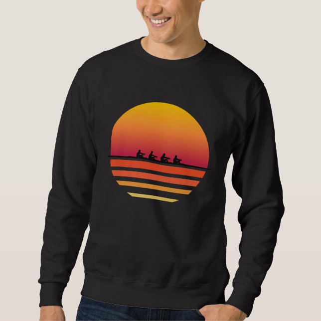 Moletom Equipe Removendo Lago Sunset Shirt Cute Crew Teto (Frente)