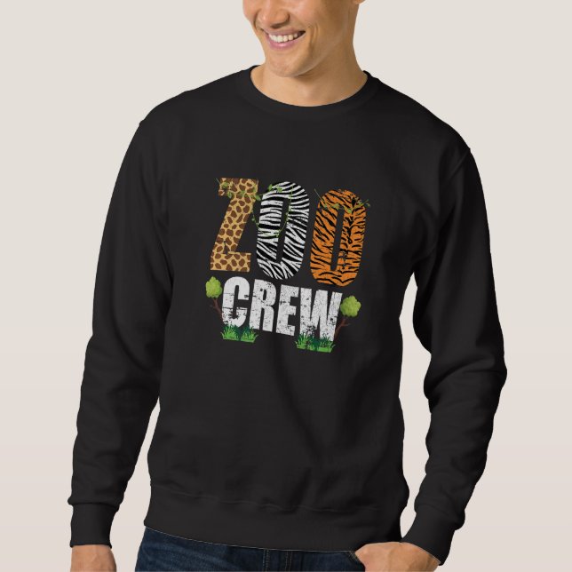 Moletom EquipeDoZoo Zoocrew AnimaisAfricanos Zebra Girafa  (Frente)