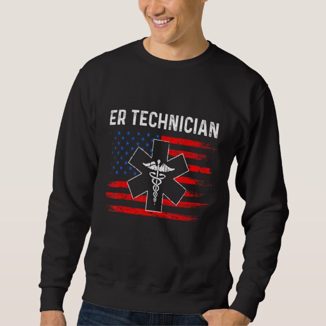 Moletom Er Technician Emergency Room Tech 1 (Frente)