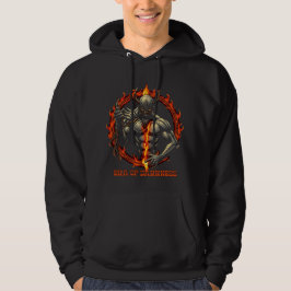 Moletom Era do Hoodie Escuro - Ember Ring Warrior Emblem