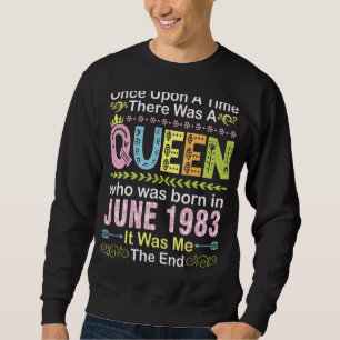 Moletom Era Uma Vez Uma Rainha Que Era Nascer Em J