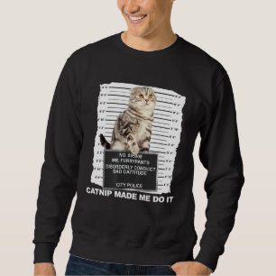 Moletom Erva-de-gato Me Fez Fazer Isso Caneca de Gato Foto